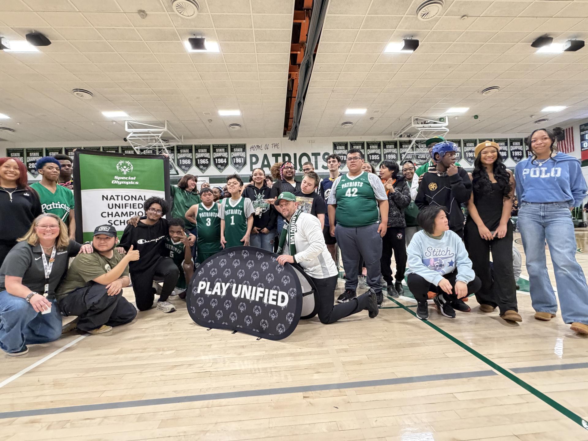 Students in the GWHS Unified Team