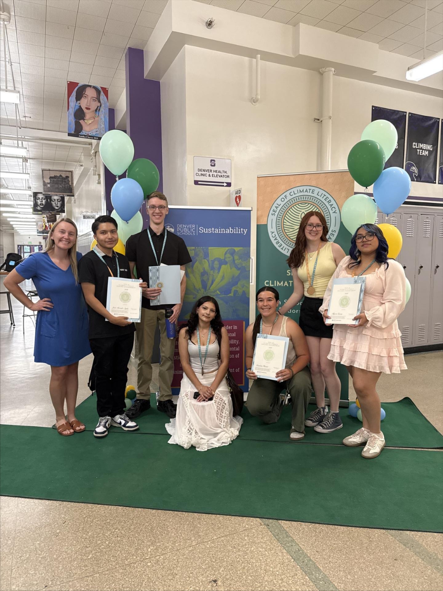 Seal of Climate Literacy students smiling