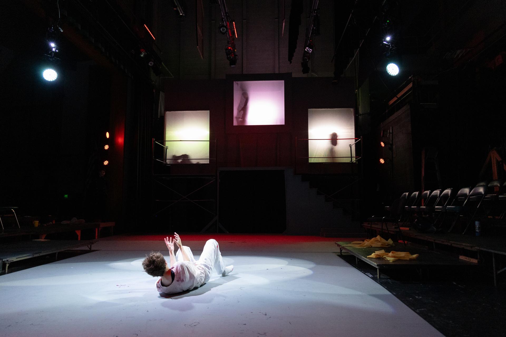 Actor in 1984 onstage