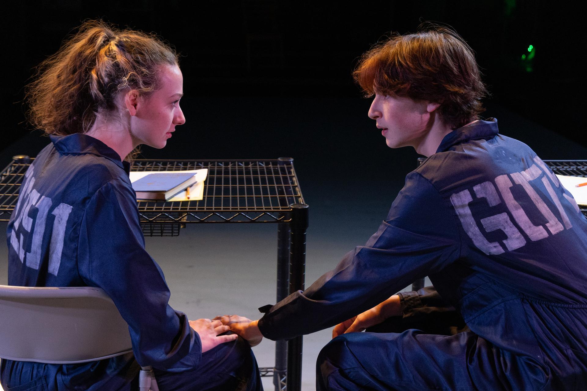 Two actors onstage in 1984