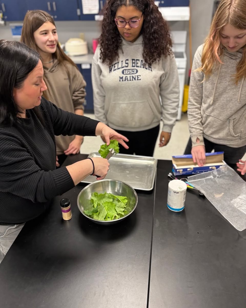 The front cover, in blue and gold, issue of the Golden Word, the Jr High Newspaper.