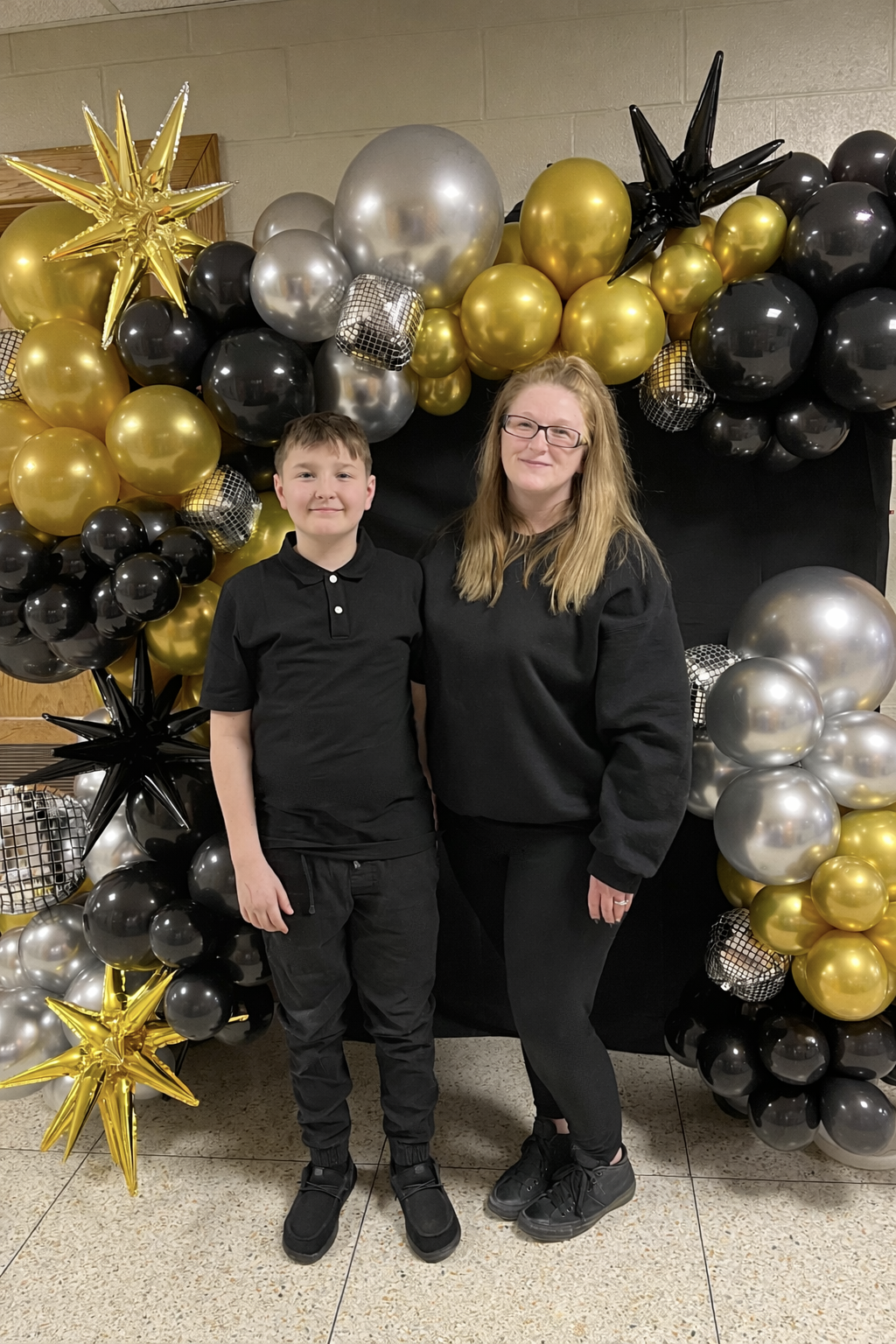 A group of FFA teens walking the hallways of the Jr/Sr High in their Granville FFA jackets