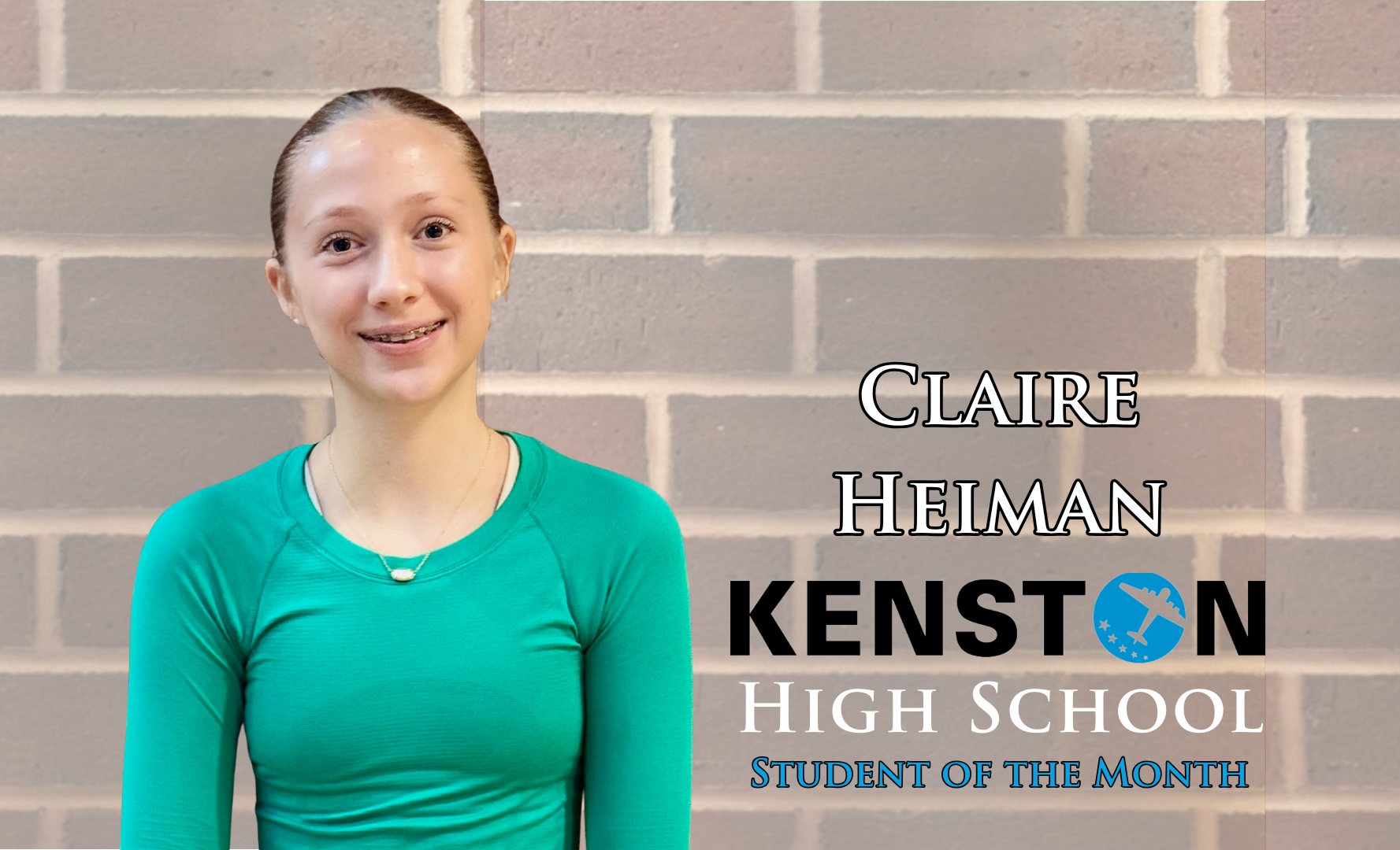Claire Heiman KHS Student of the Month
