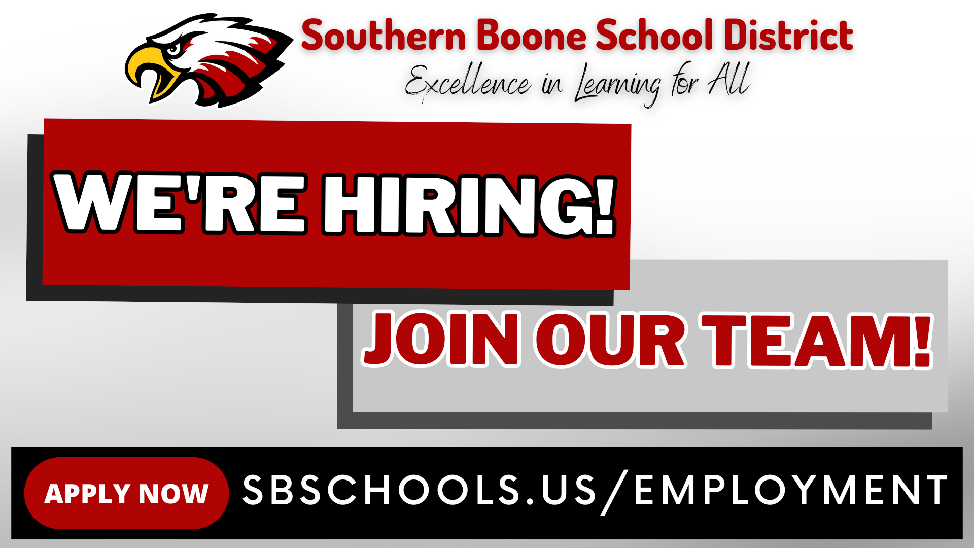 We're Hiring! Join Our Team!