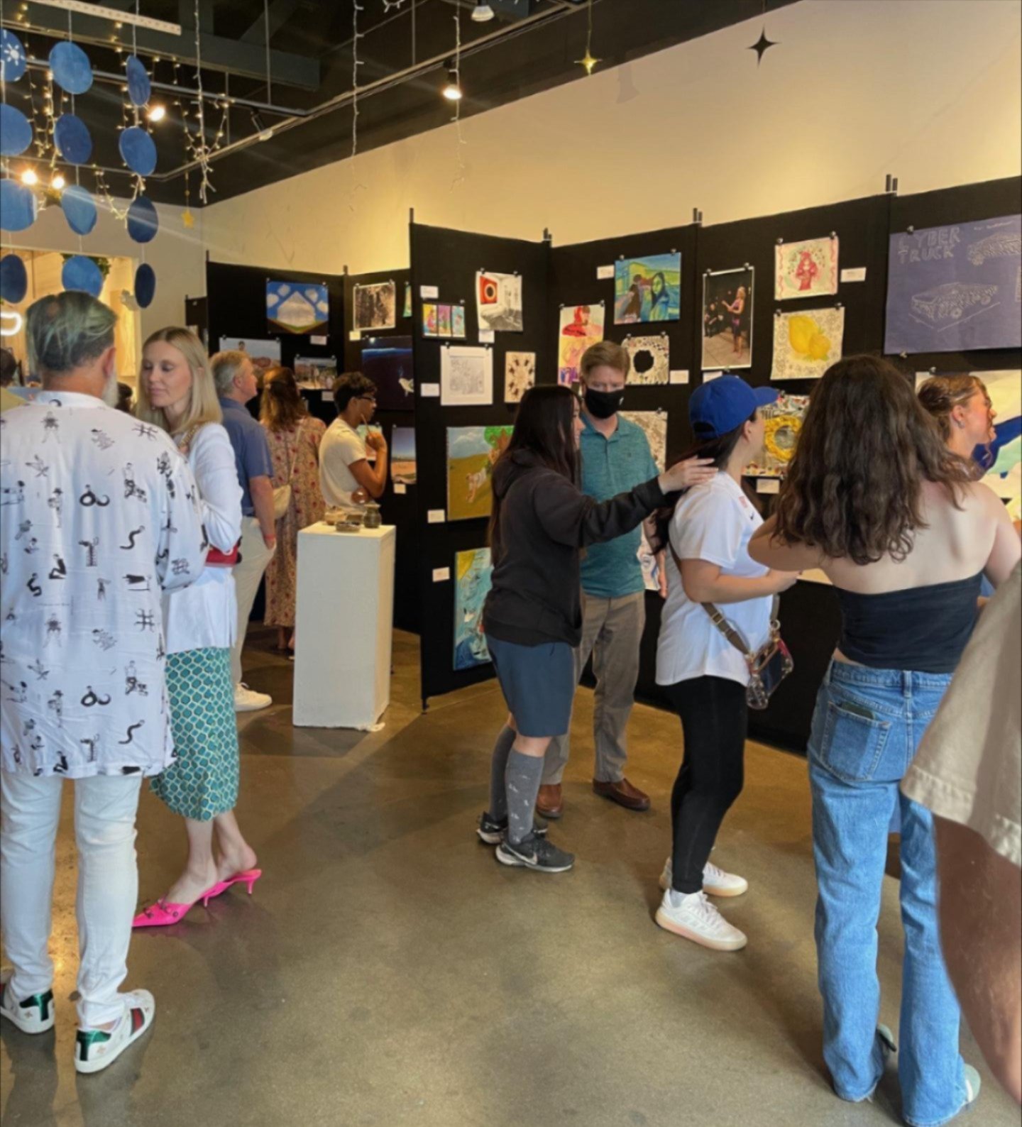 People at art gallery