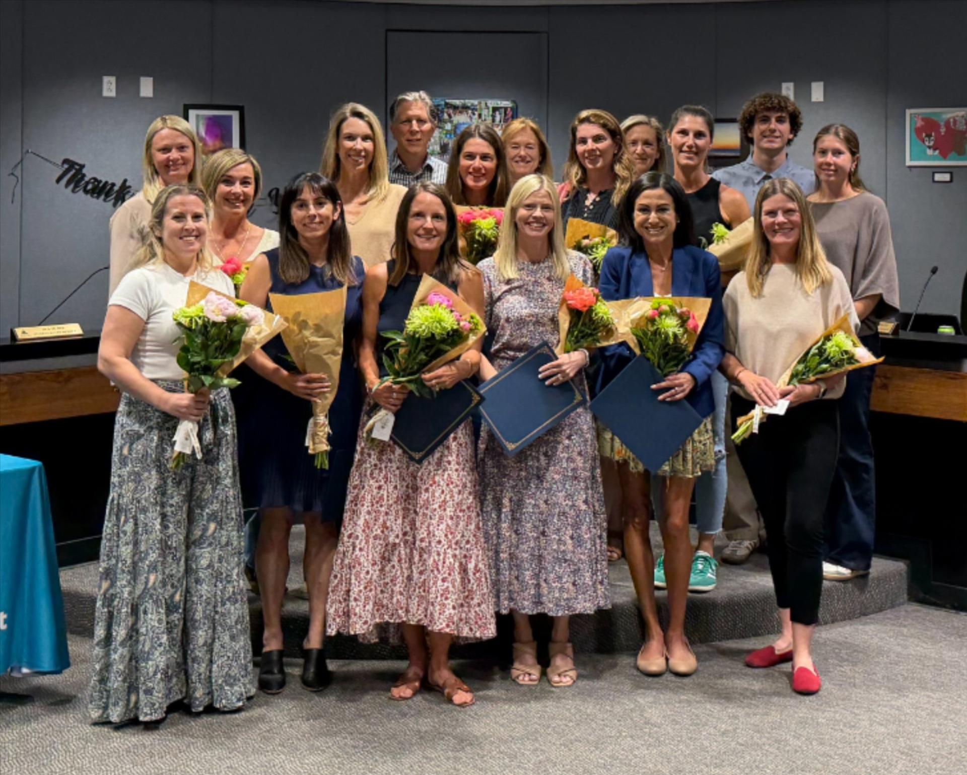 PTA President Recognition at the May 13 Board Meeting