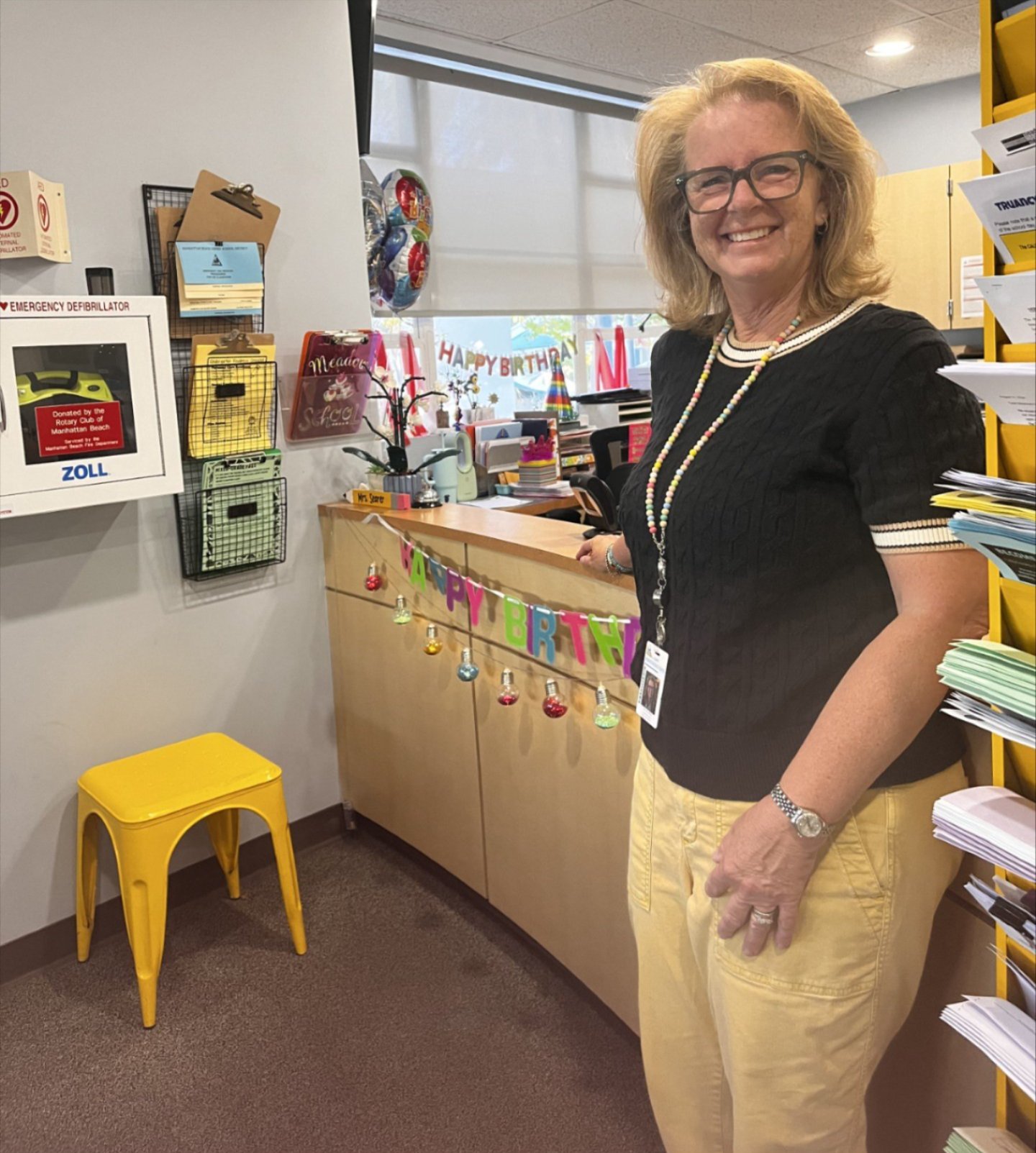 Lisa Searer, Administrative Assistant and Meadows Elementary