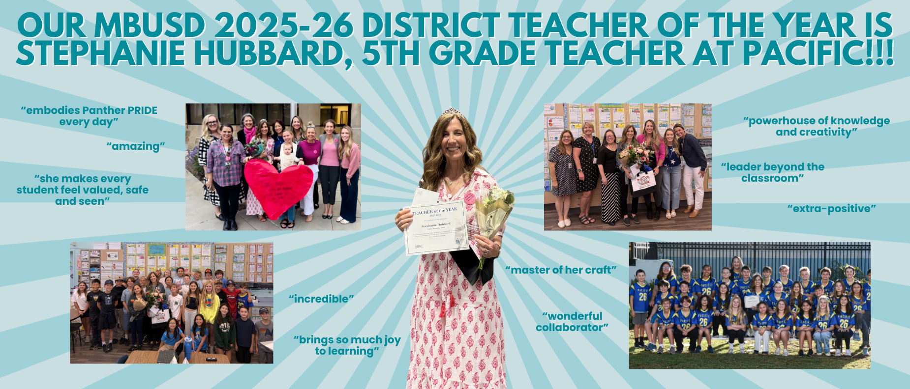 Photo collage of Stephanie Hubbard