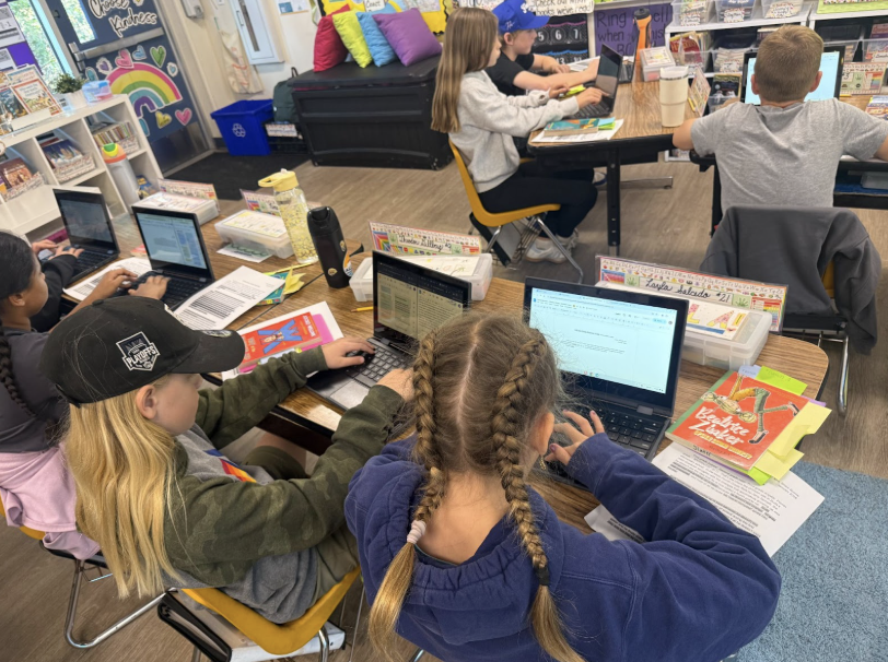 Students Crafting Literary Essays