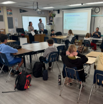 wide angle shot of classroom