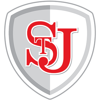 district shield logo with STJ letters