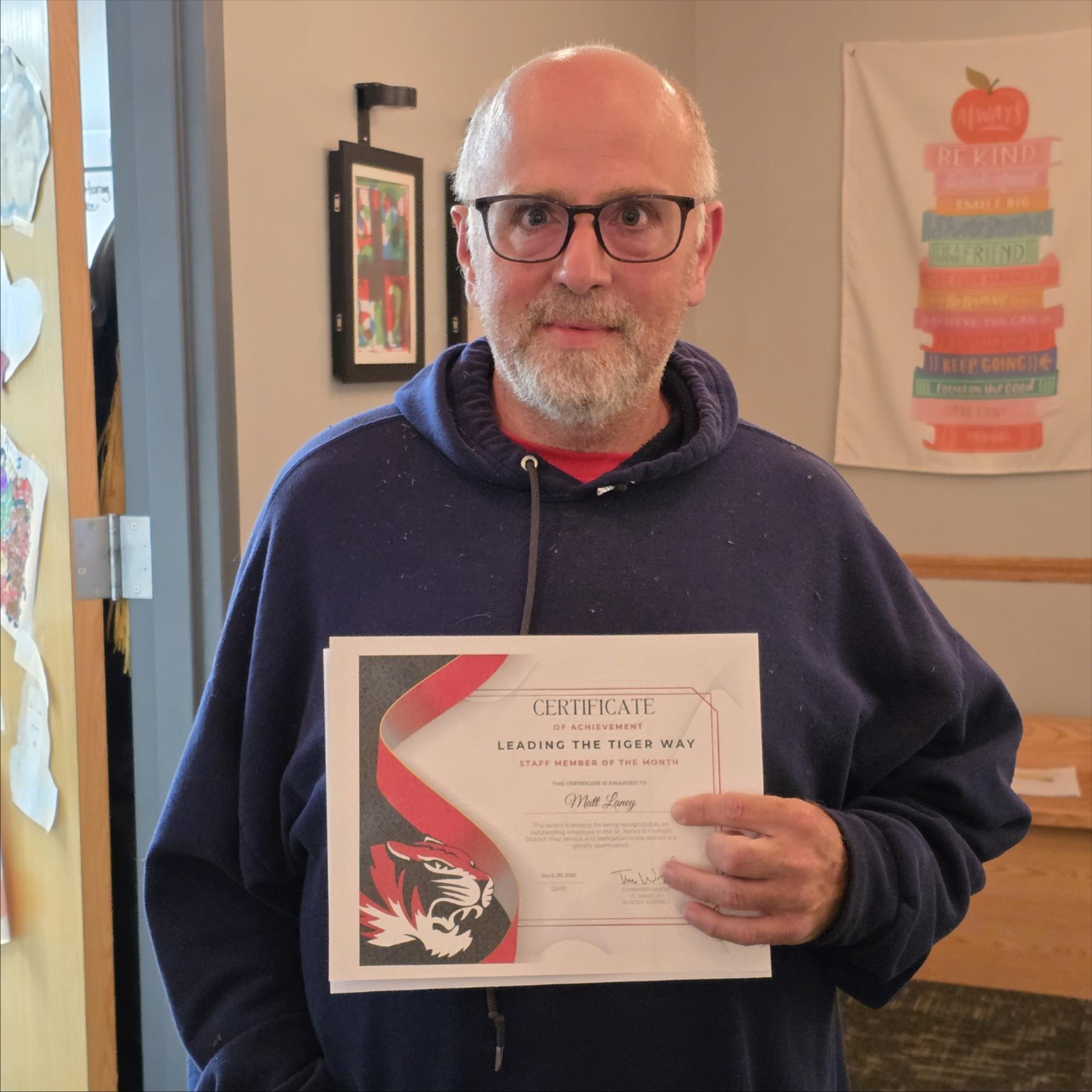 image of teacher staff member award