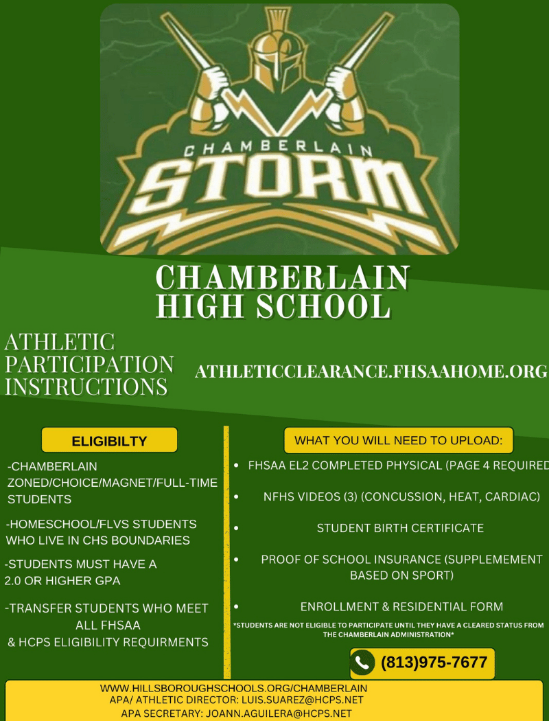 Athletic Participation Flyer