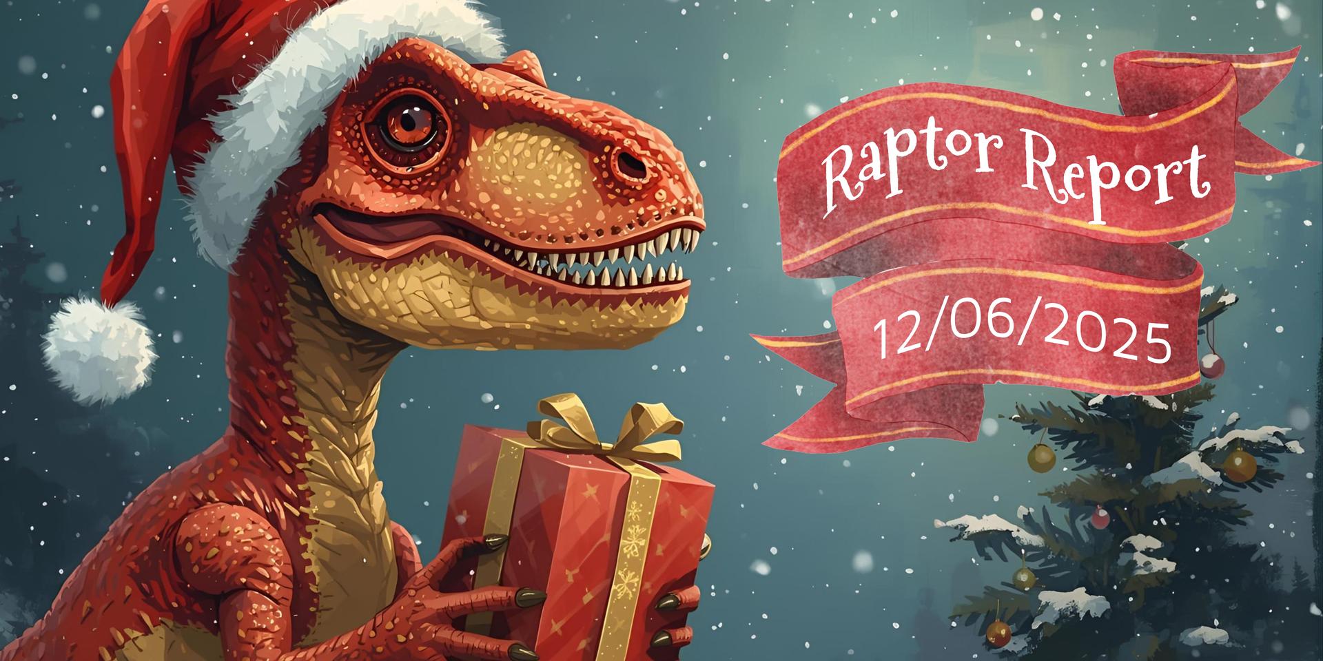Raptor Report banner- 11/22/2025