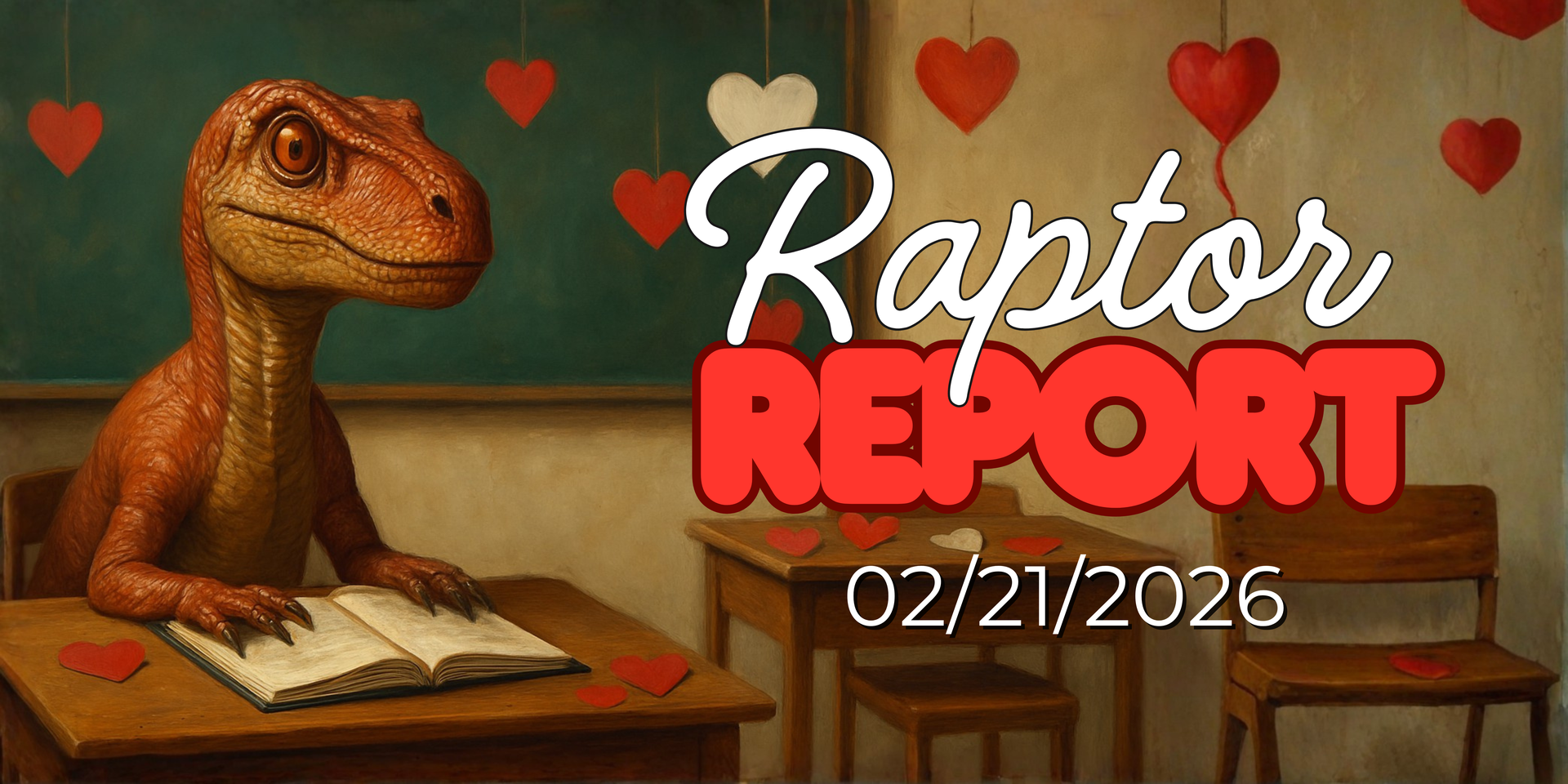 Raptor Report banner- 02/21/2026