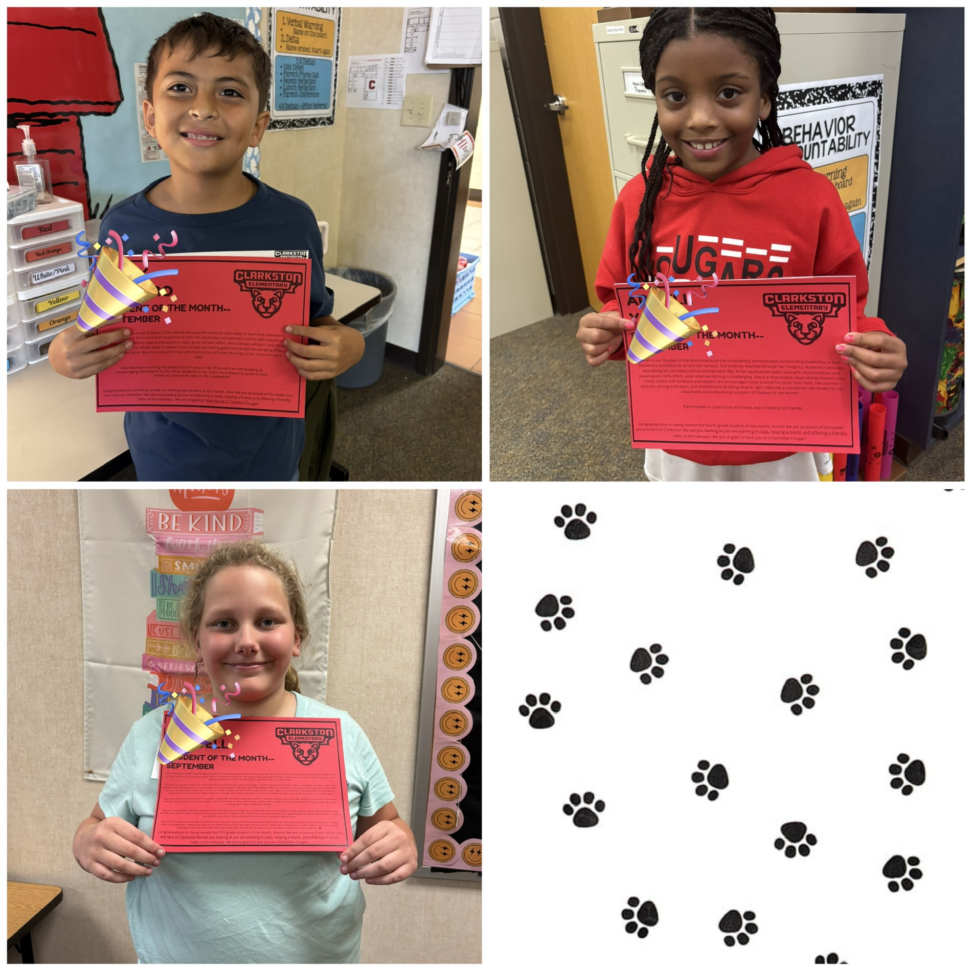 sept students of the month