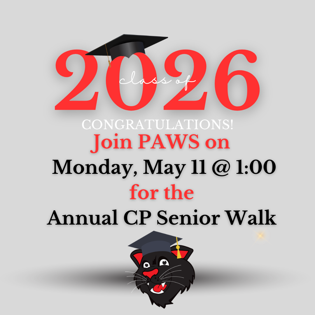 graphic showing date and time for DPS Senior Walk 