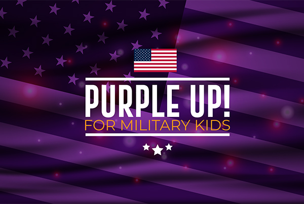 Purple up for military kids