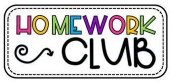 Logo in different color letters for Homework Club