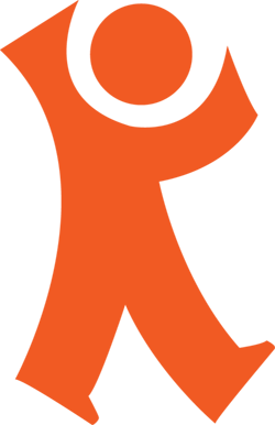 orange figure walking as the Kyrene School District logo