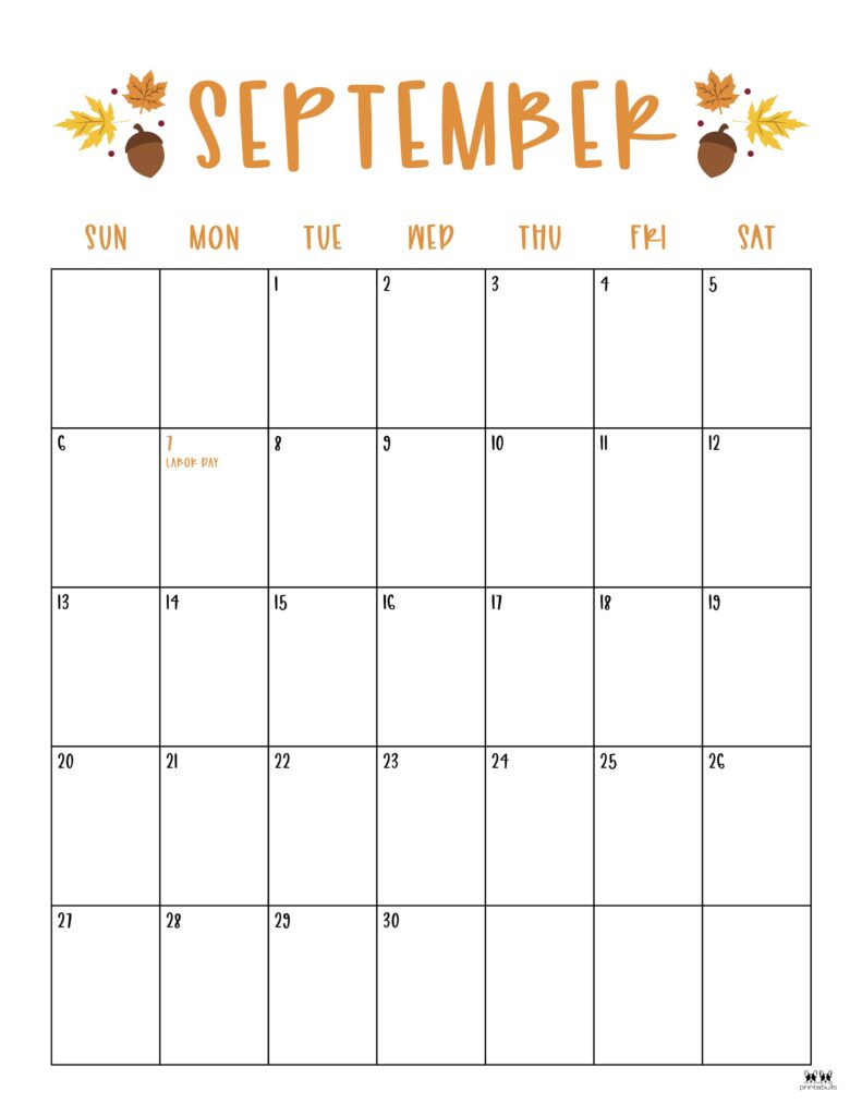 September calendar 