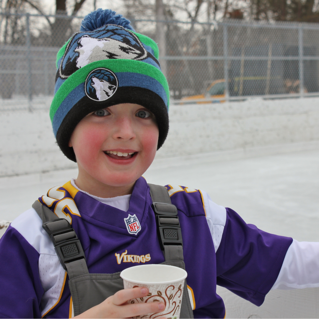 Student at Outdoor Skate Party 