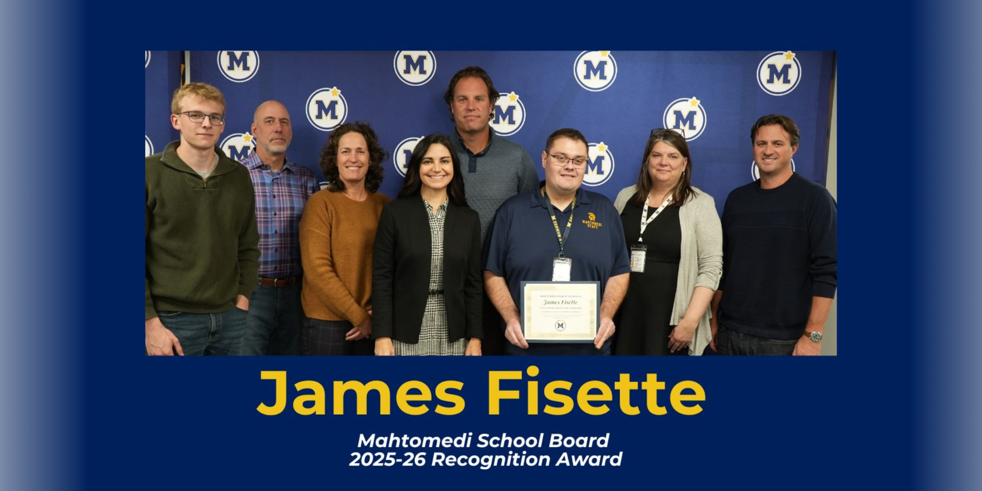 James Fisette with School Board