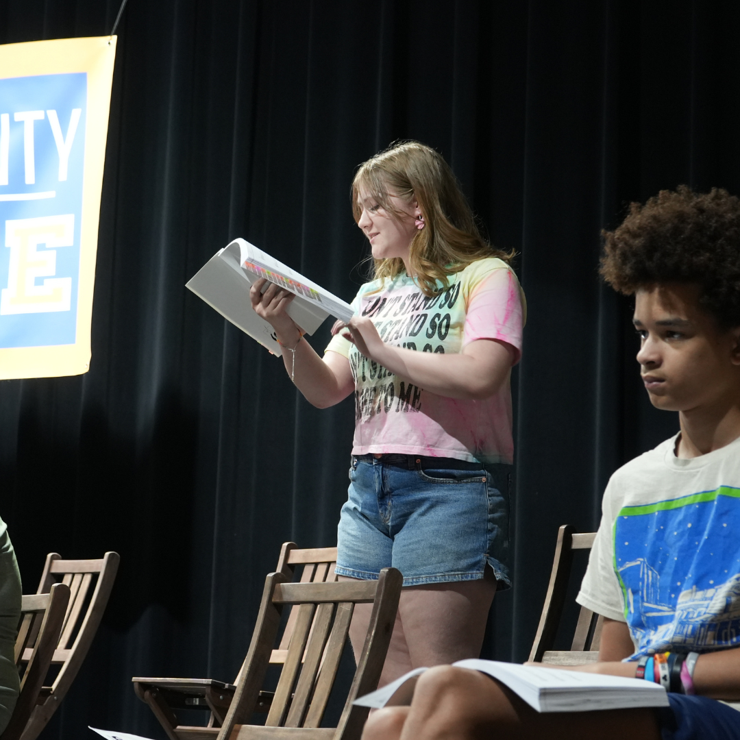 Community members in community theatre 