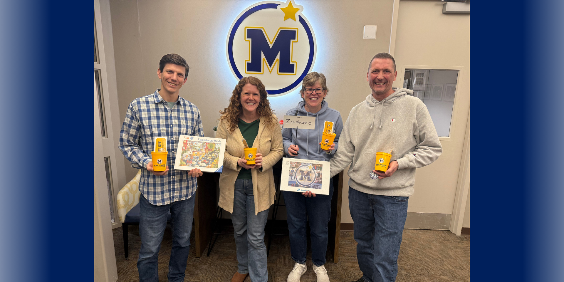 Community members at Puzzle Competition