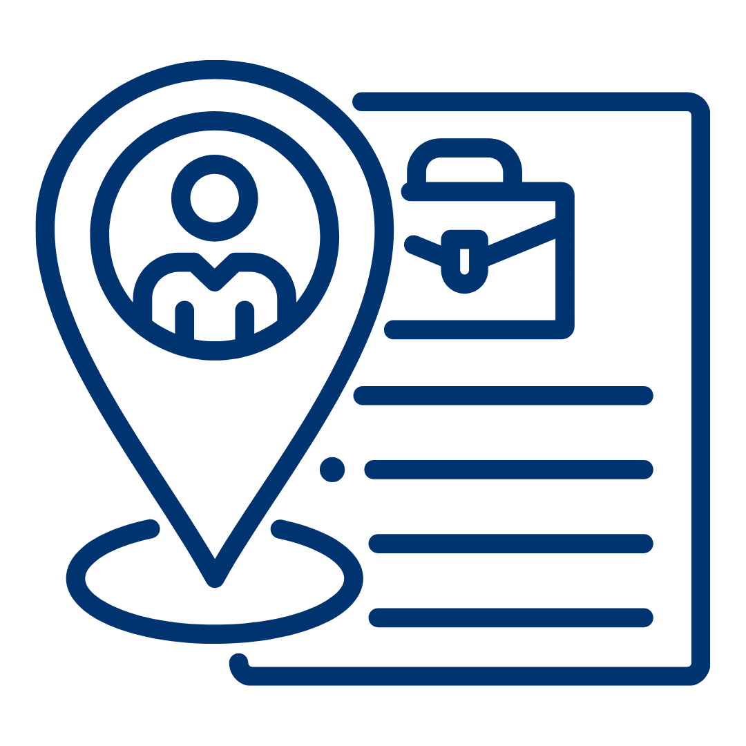 briefcase with people around it.