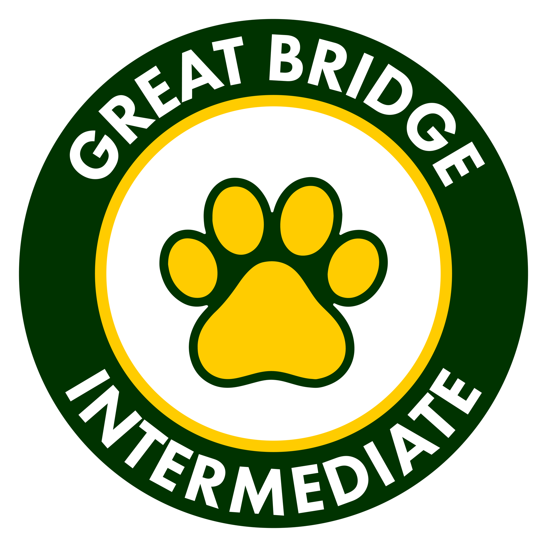 Great Bridge Intermediate - with Paw Print