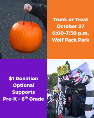 pumpkin candy bucket and man in costume