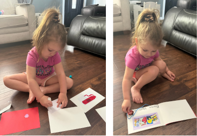 young girl reading a book