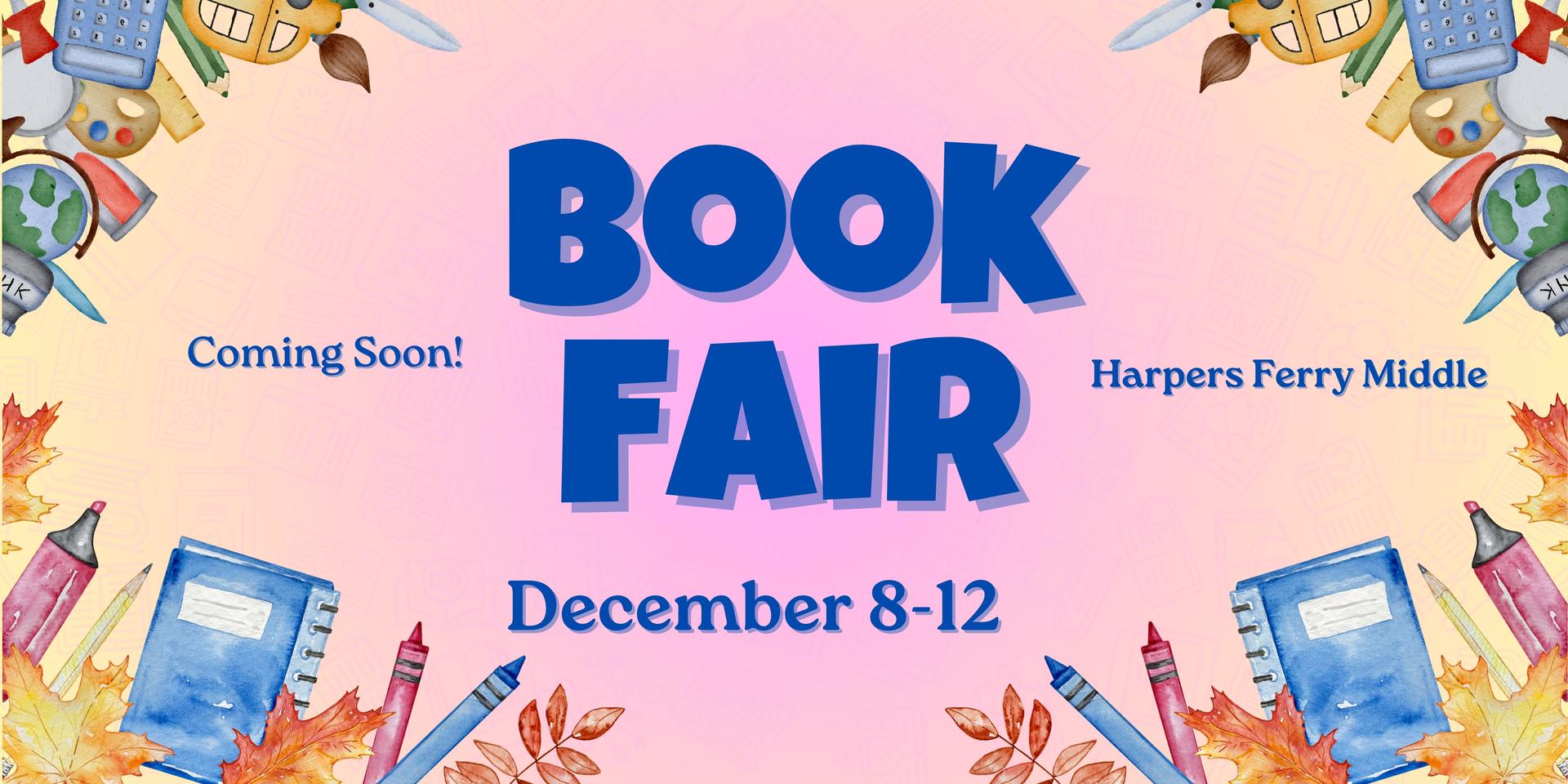 Banner of Book Fair will be held December 8-12