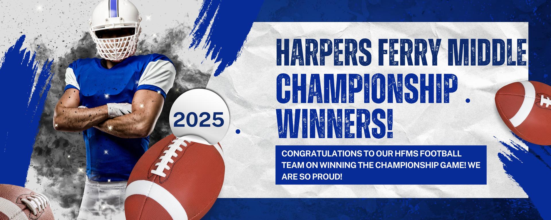 Picture of HFMS Football Team Wins the Championship Game!
