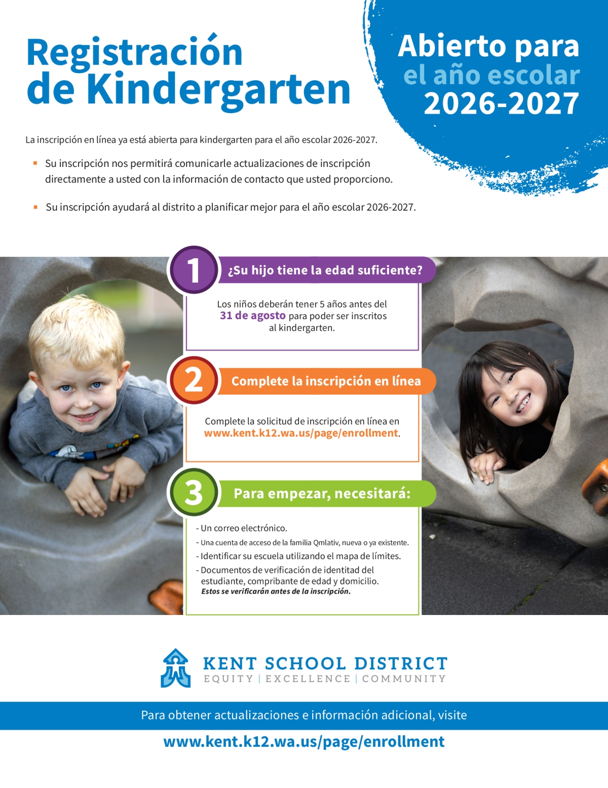 Imagen de un volante que contiene todo el texto siguiente sobre la inscripción al jardín de infantes.