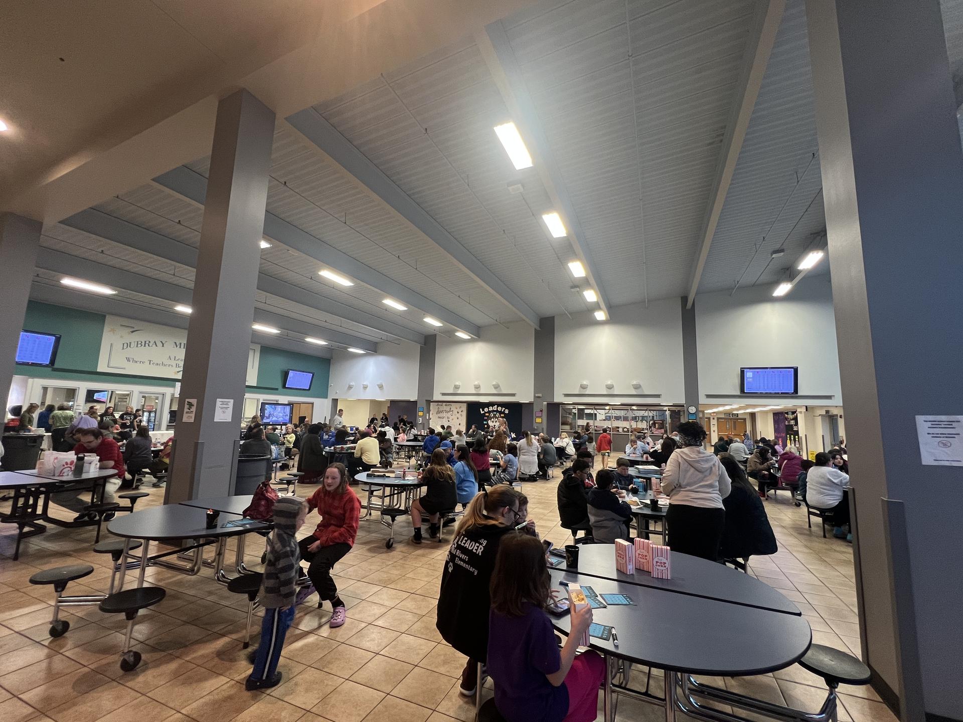 Photo of bingo night at DMS.