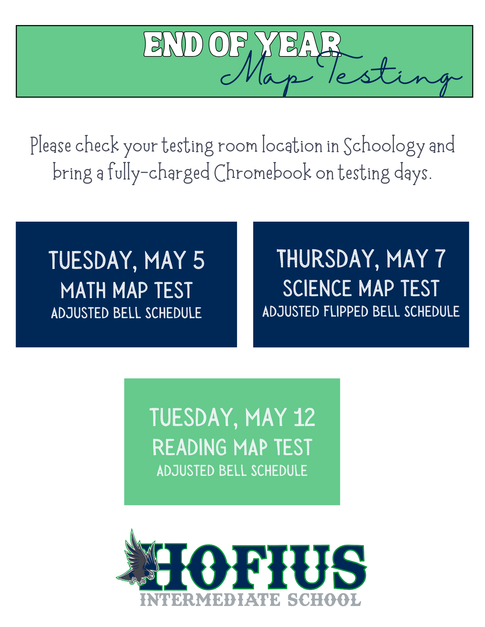 MAP Testing Schedule