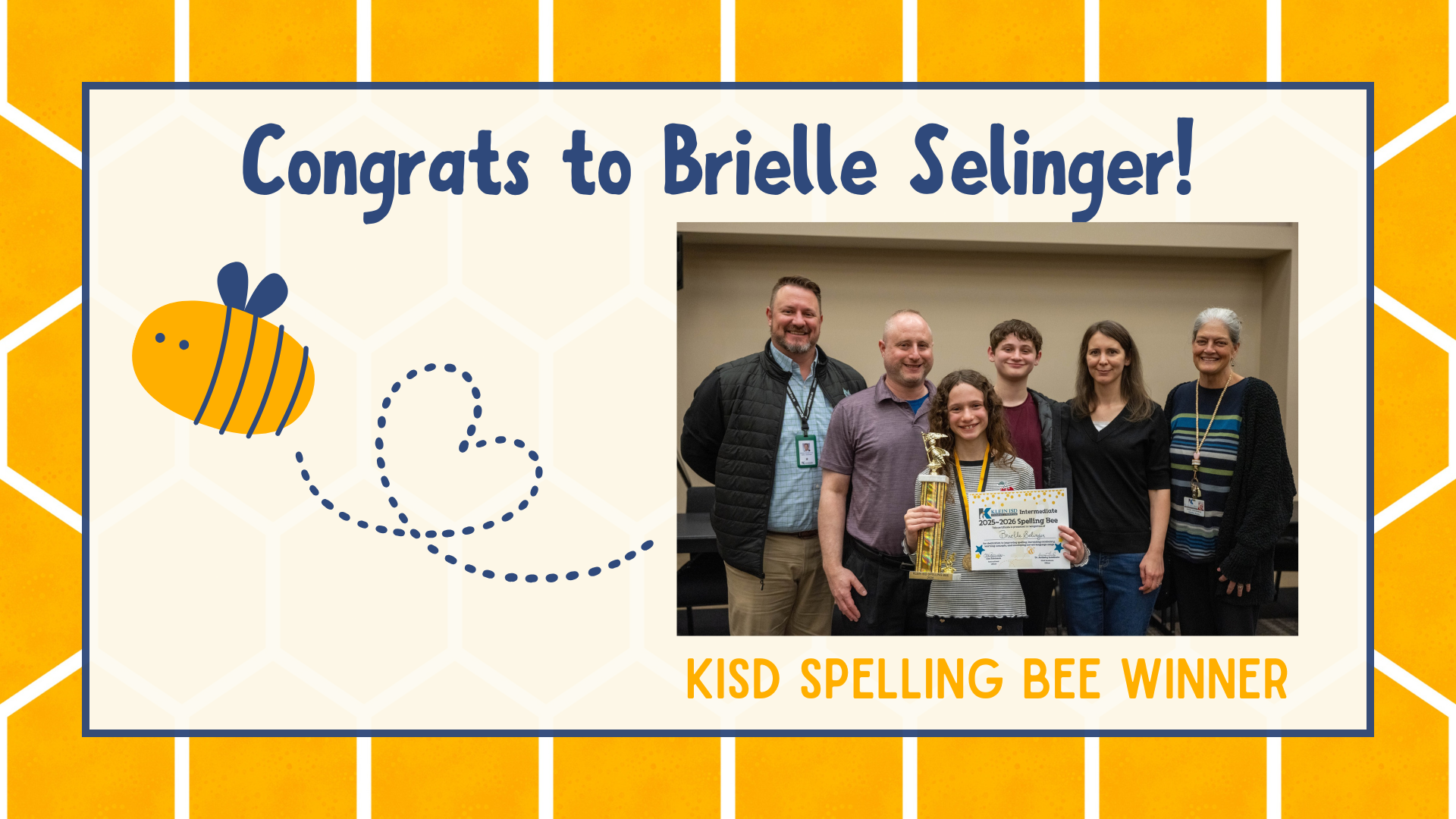 KISD Spelling Bee Winner