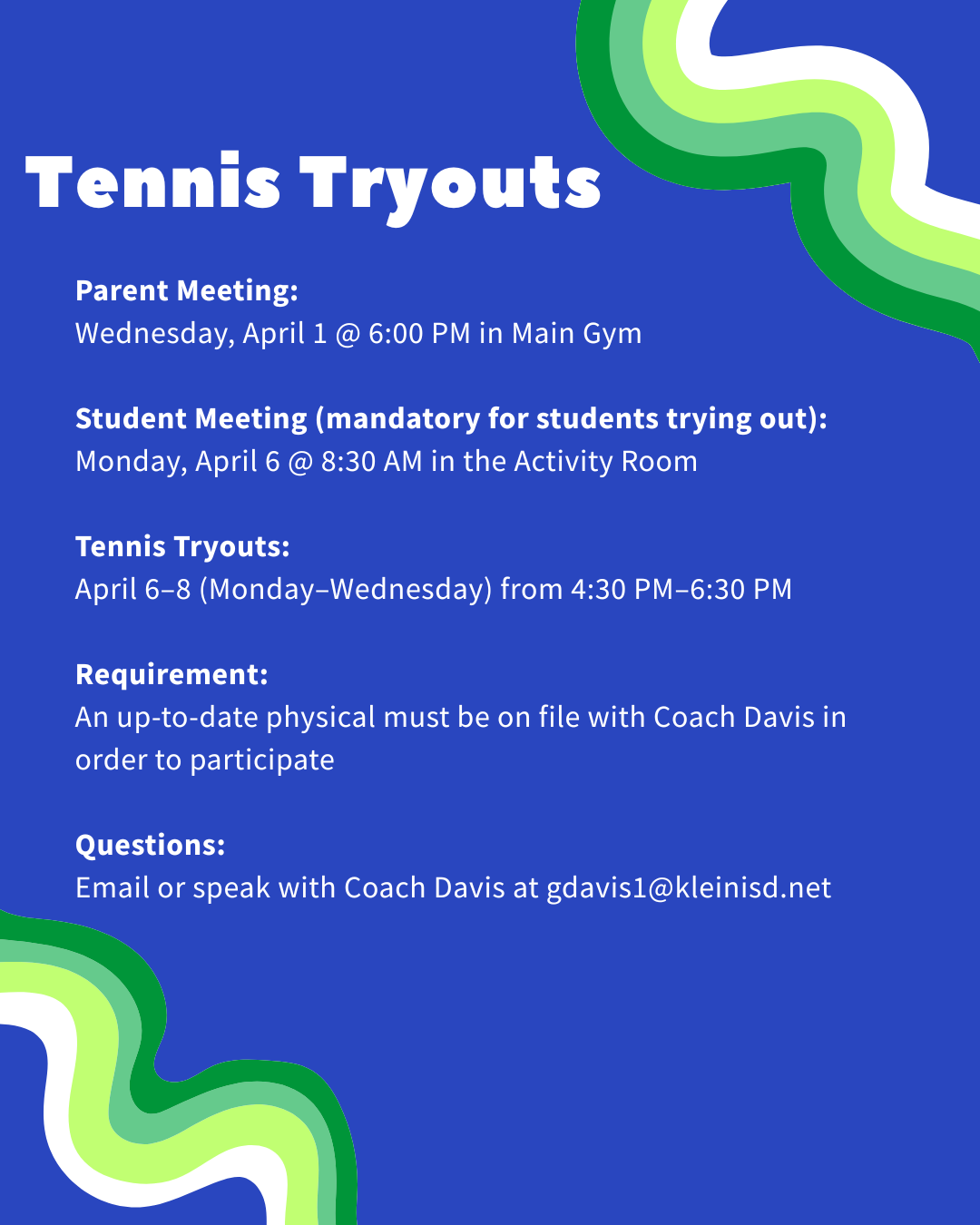 STAAR / EOC Test Schedule