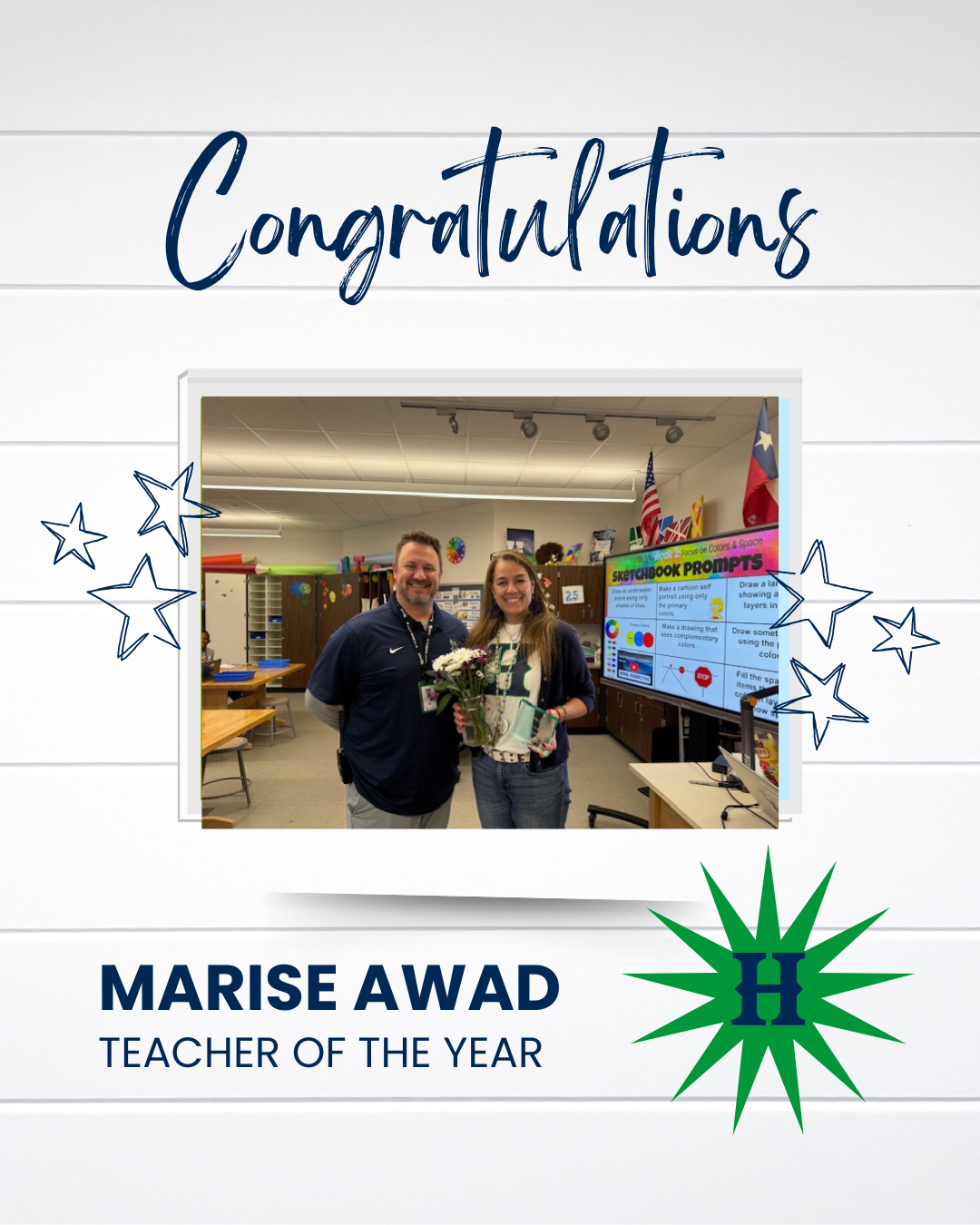 Teacher of the Year, Marise Awad