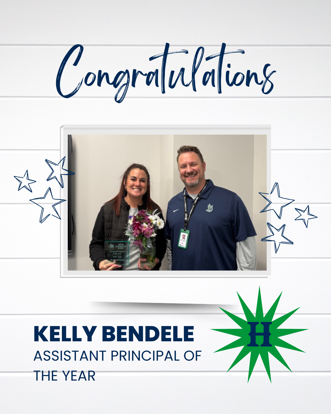 Assistant Principal of the Year, Kelly Bendele