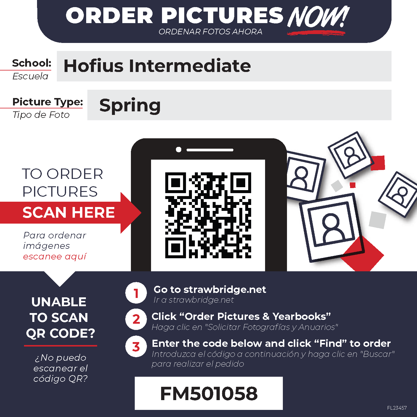 Spring Picture Day Order QR Code