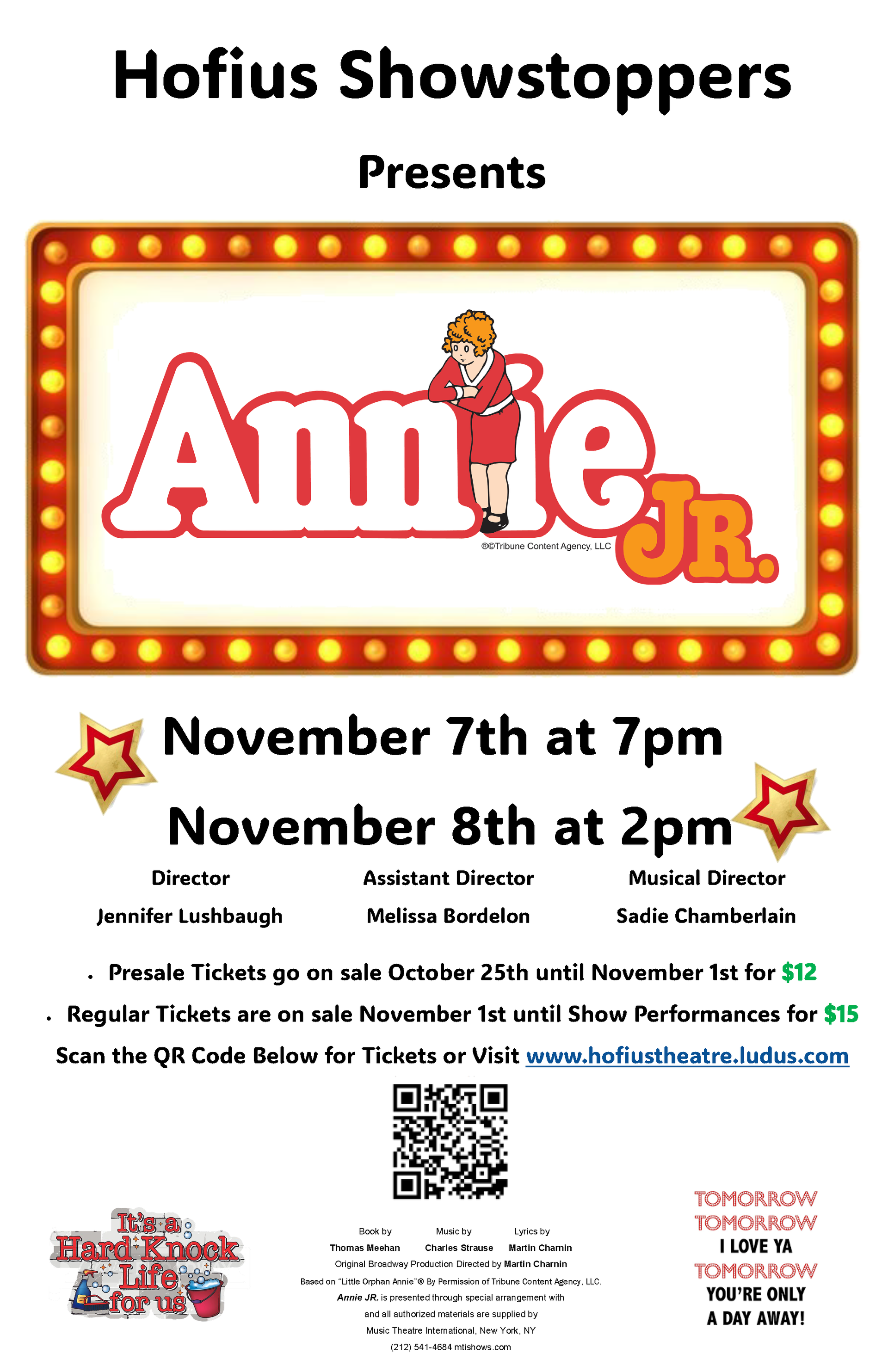 Annie Jr. Showstoppers Performance