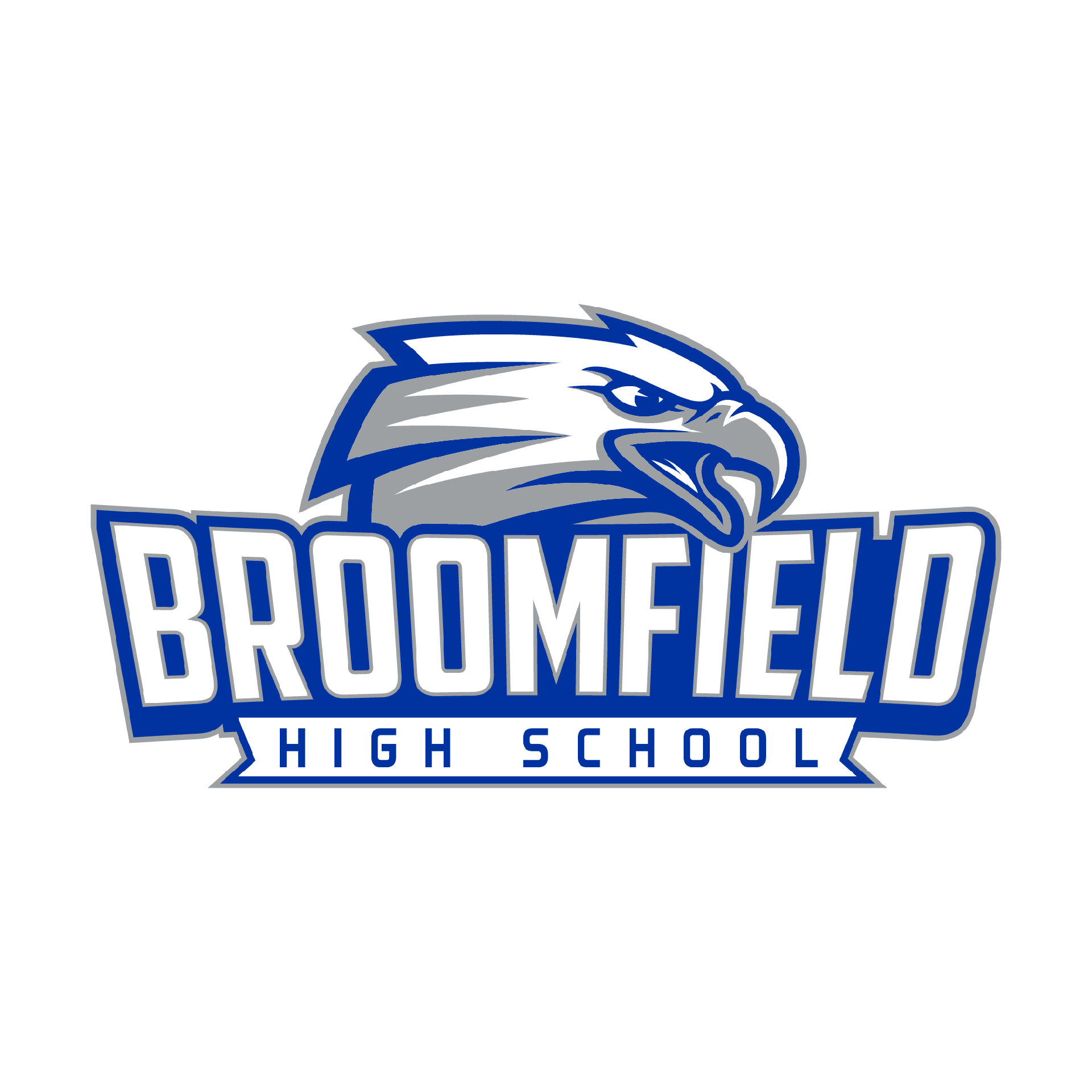 Official Logo: Broomfield High School with eagle head 