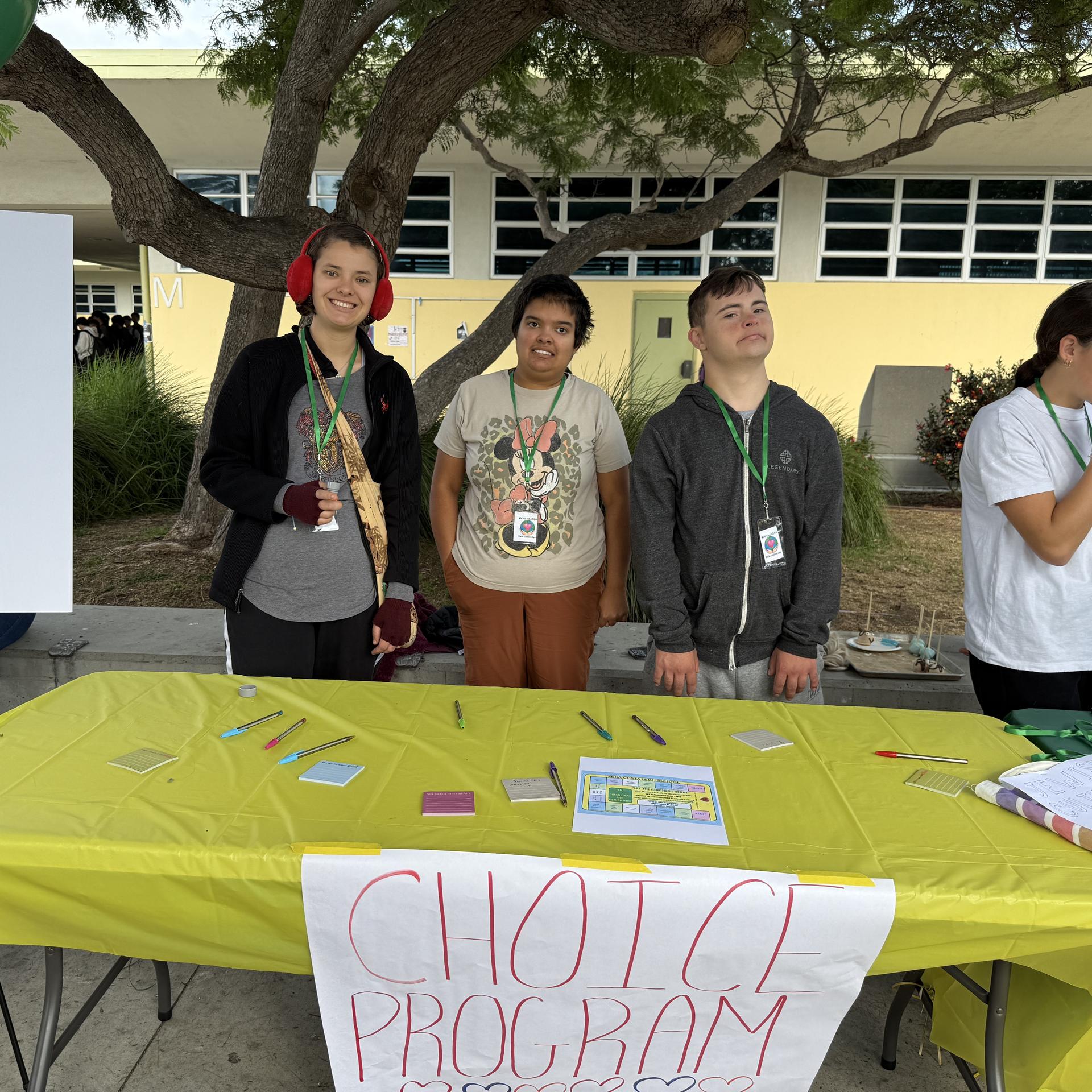 CHOICE table at kindness day