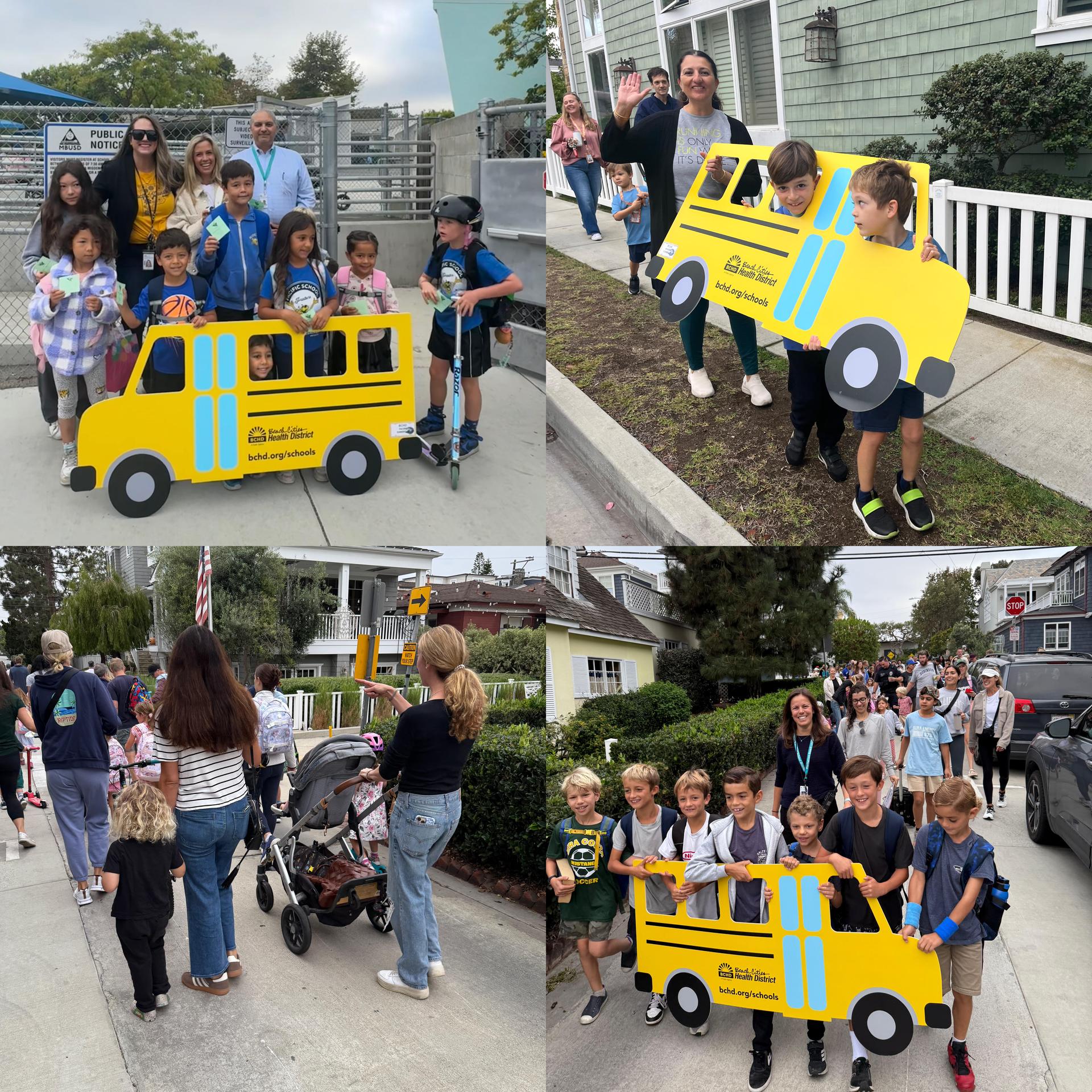 walking kids collage