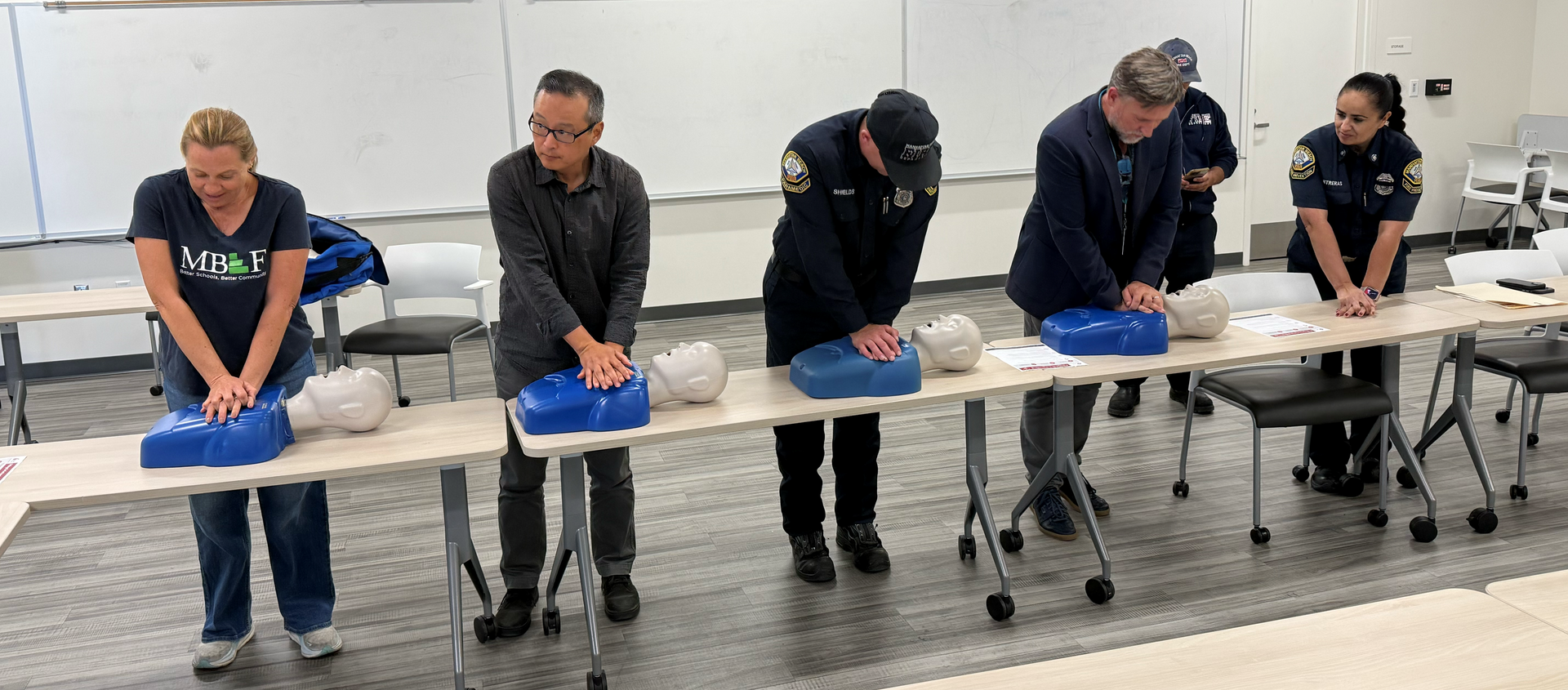 CPR training session