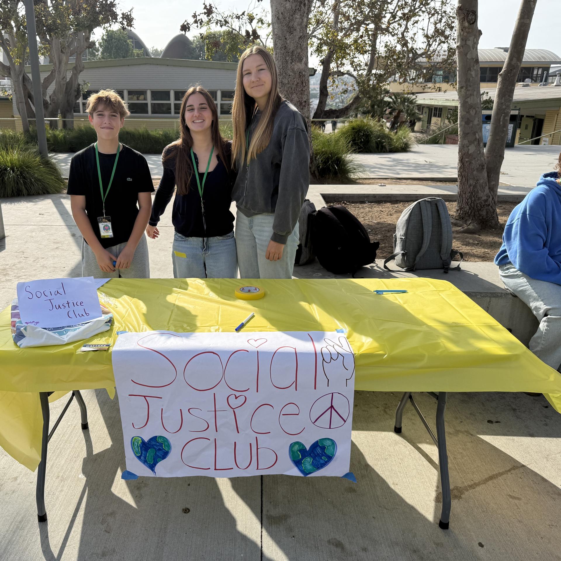 social justice table at kindness day