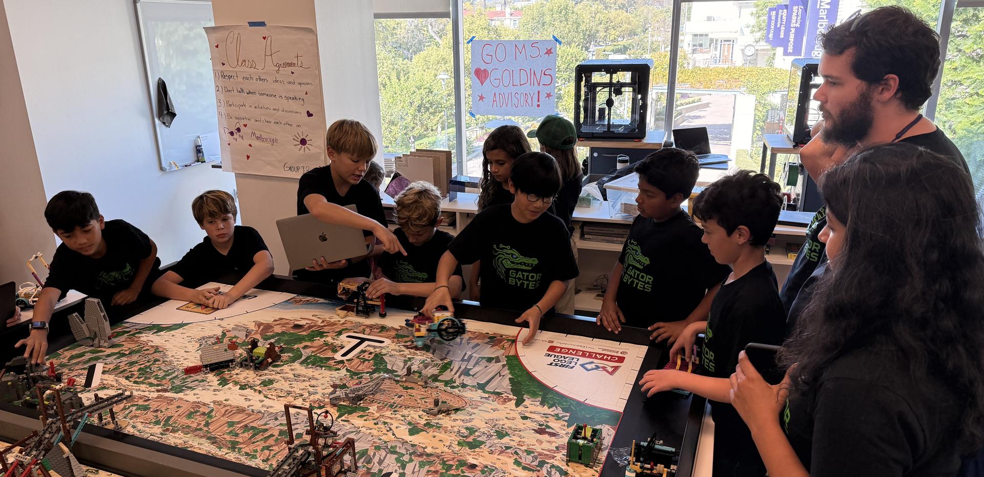 Robotics team at work!